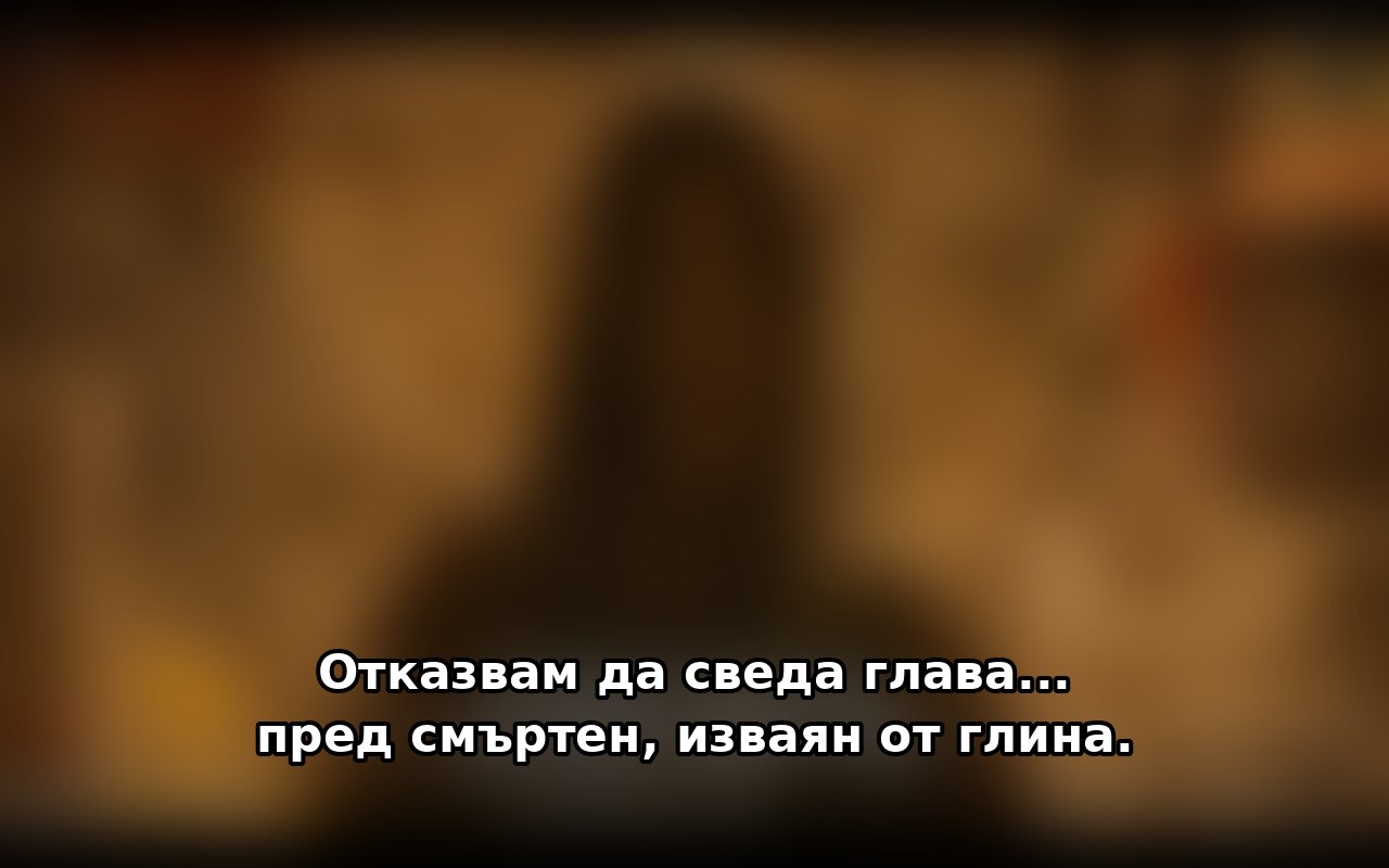 A frame with translated subtitles